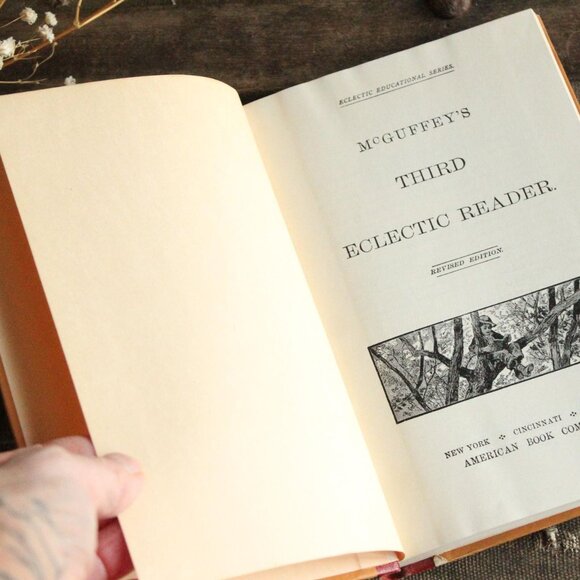 Vintage 1920s Book, "McGuffey's Third Eclectic Reader", Revised Edition American - Picture 7 of 13